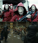 Possible référence à la série La casa de papel dans le clip Des lols et des quoi
