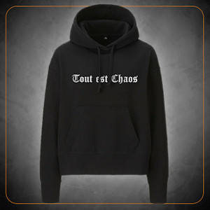 Sweat-shirt à capuche noir chaos 2024