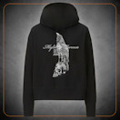 Mylène Farmer - Merchandising Nevermore - Sweat shirt à capuche noir chaos 2024