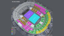 Plan du Stade de France pour les concerts de Mylène Farmer les 30 juin et 01er juillet 2023
