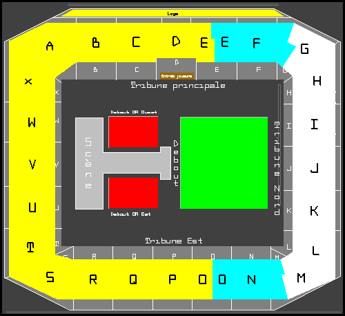 Plan du stade de Genève