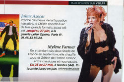 Mylène Farmer Tour 2009 Presse VSD du 20 au 26 mai 2009